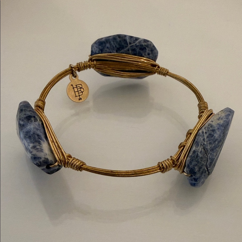 Blue and Gold Stone BB Bracelet